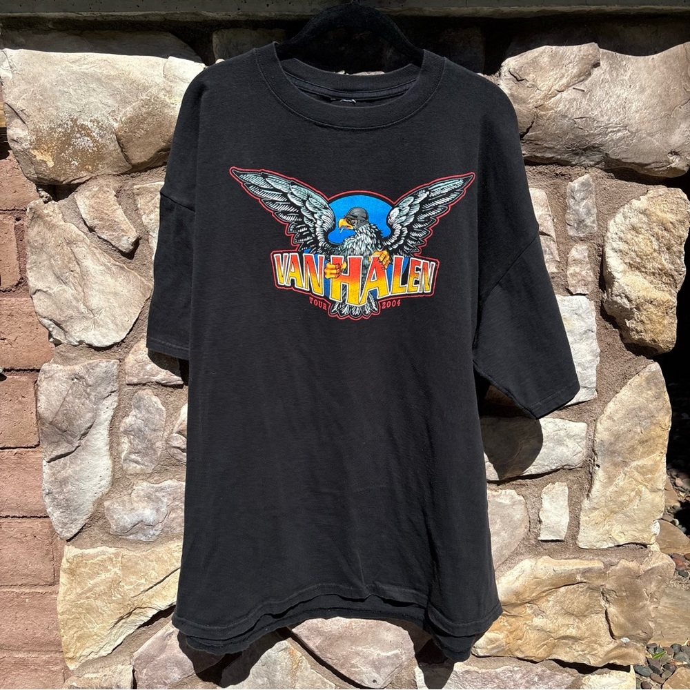 Vintage Van Halen Concert T-Shirt Size XL North American Tour 2004 Anvil